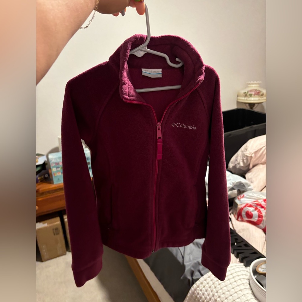 Columbia jacket dark purple/wine color